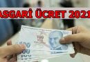 1 Ocak 2021 tarihinden itibaren geçerli olacak Asgari Ücret, Brüt 3.577,50 TL / Net 2.825,90 TL olarak belirlenmiştir.